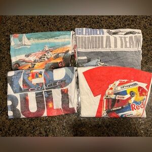 4 Hollister F1 Racing T-Shirts - 2 McLaren & 2 Red Bull size Men’s XS